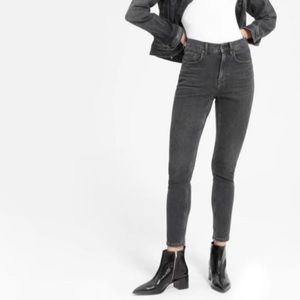 Everlane Gray High Rise Skinny Jeans SZ 26 Tall EUC
